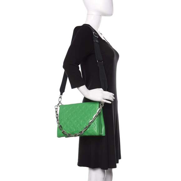 Louis Vuitton Coussin PM Motion Green Monogram Chain Shoulder Crossbody Bag - Picture 5 of 10